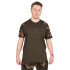 FOX Khaki/Camo Outline T-Shirt - tričko