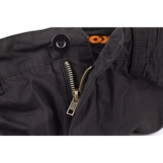 FOX Collection Black/Orange Combat Trousers - nohavice