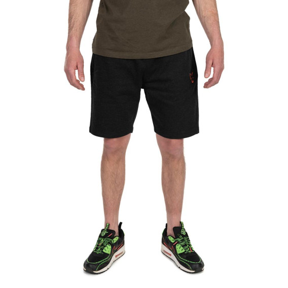 FOX Collection Black/Orange Lightweight Jogger Shorts - kraťasy