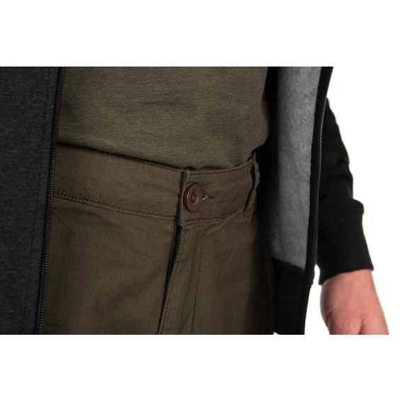 FOX Green/Black Lightweight Cargo Trousers - nohavice