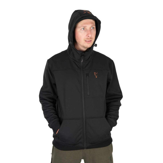 FOX Collection Soft Shell Jacket Black/Orange - softšelová bunda