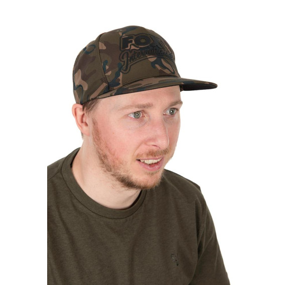 FOX Camo Flat Peak Snapback Cap - šiltovka