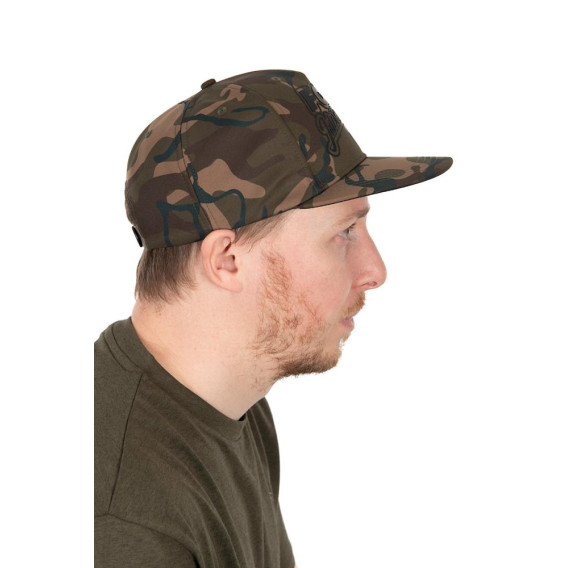 FOX Camo Flat Peak Snapback Cap - šiltovka