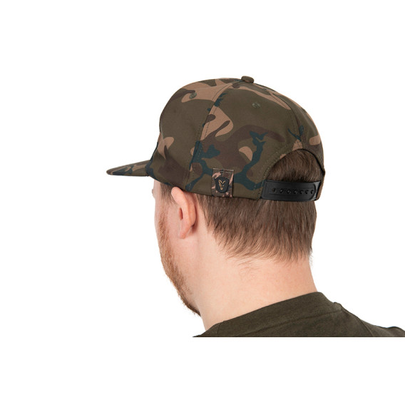 FOX Camo Flat Peak Snapback Cap - šiltovka