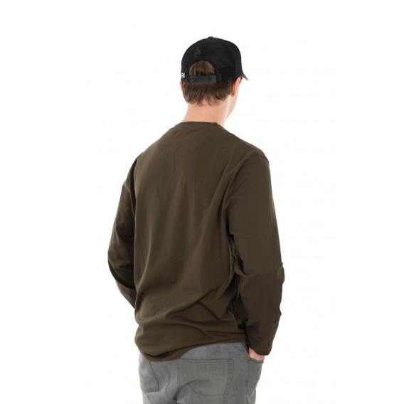 FOX Long Sleeve Khaki/Camo T-Shirt - nátelník