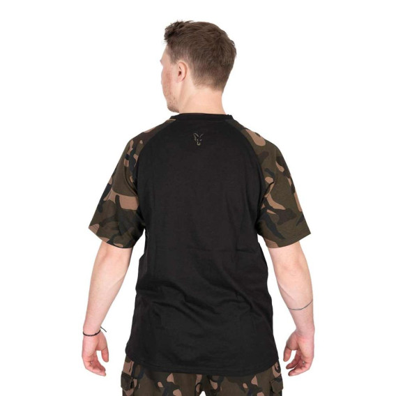 FOX Black/Camo Outline T-Shirt - tričko