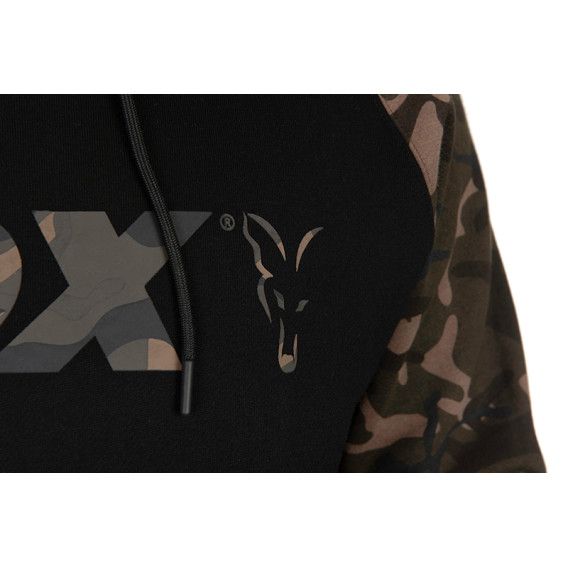 FOX Black/Camo Raglan Hoody - mikina