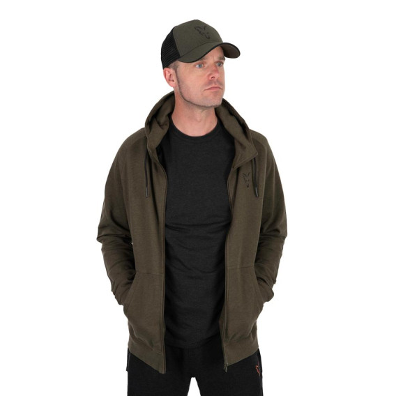 FOX Collection Green/Black Lightweight Hoodie - mikina