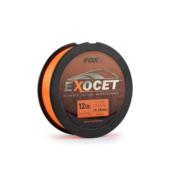 FOX Exocet Fluoro Orange Mono 0.30mm 1000m - kaprársky vlasec 