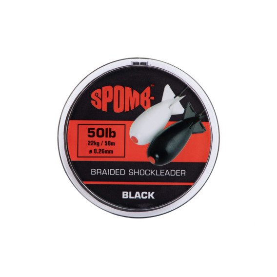 SPOMB Braided Shockleader 50m Black - šoková šnúra