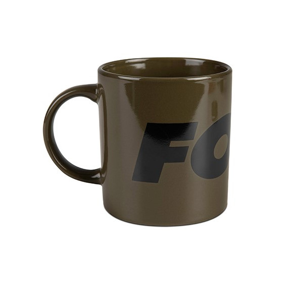 FOX Green/Black Logo Ceramic Mug - hrnček