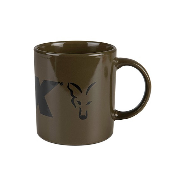 FOX Green/Black Logo Ceramic Mug - hrnček