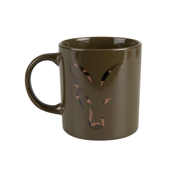 FOX Green/Camo Head Ceramic Mug - hrnček