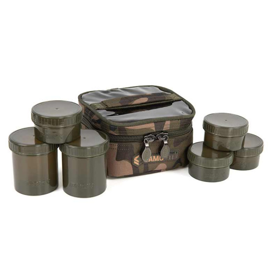 FOX Camolite 6 Pot Hookbait Case - púzdro na nástrahy