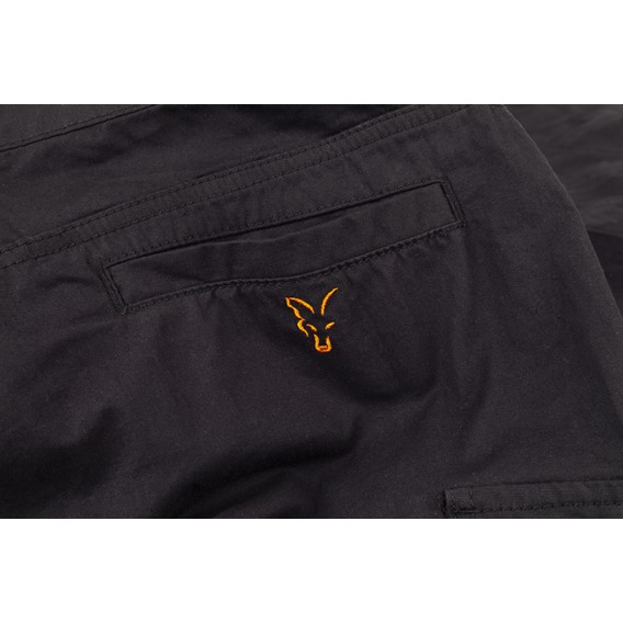 FOX Collection Black/Orange Combat Trousers - nohavice