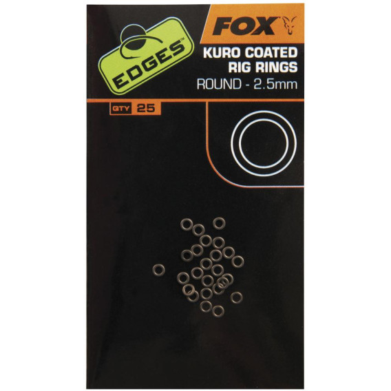 FOX EDGES Kuro O Rings 2.5mm Small - krúžky 25ks