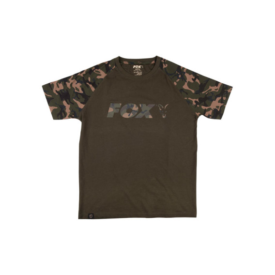 FOX Raglan T-Shirt Khaki/Camo - tričko