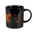 FOX Black/Orange Logo Ceramic Mug - hrnček