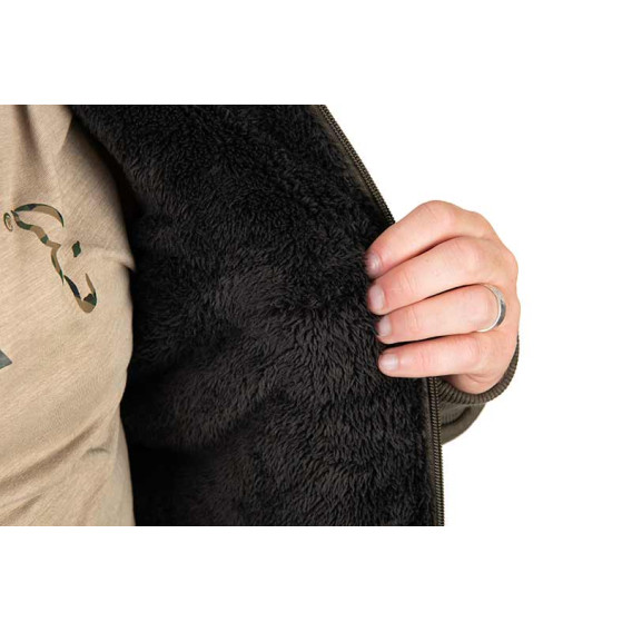 FOX Collection Sherpa Jacket Green/Black - zateplená mikina